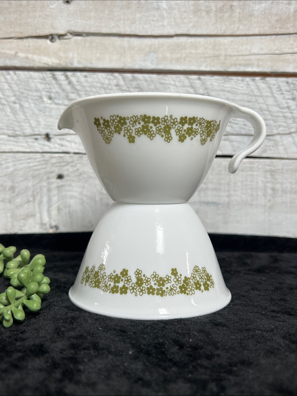 Vintage Corelle Livingware creamer and sugar bowl Spring Blossom * Corning